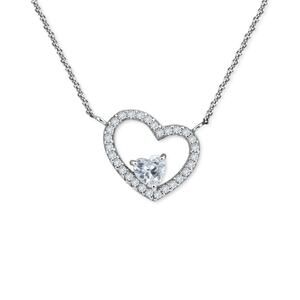Giani Bernini Cubic Zirconia Heart Pendant Necklace, 16 #153